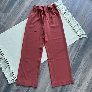 Lululemon Noir High-Waisted Wide Leg Pants in Rustic Clay